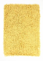Dywanik prostokątny do łazienki w kolorze słonecznej żółci 